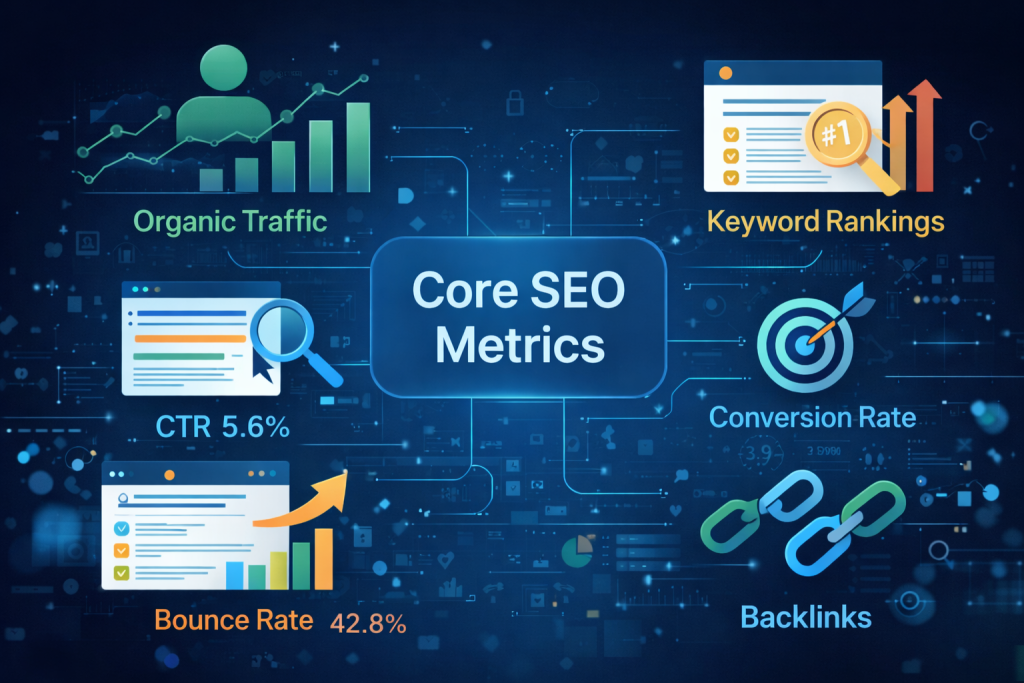 seo core metrics - we are arise
