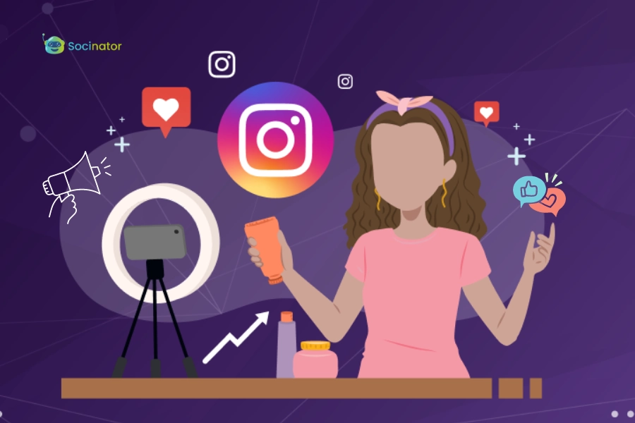 woman making a video for instagram - we are arise